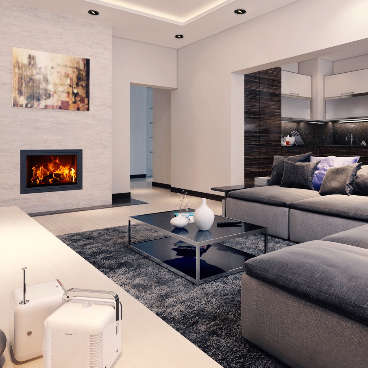 HOFTRONIC 6x Rome - LED Inbouwspots Badkamer IP44 Zwart