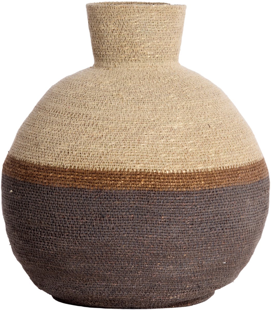 mand BISIRA naturel met bruin zeegras – Ø32x37,5 cm