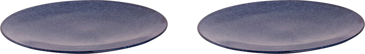 Palmer - Kiryu - Bord - 2 stuks - ø 27,5 cm - Blauw - Porselein - Bordenset