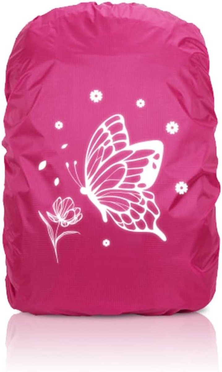 Inovra Plus - Regenhoes voor rugzak 35 liter - Waterdicht - Reflecterend - Schooltas regenbescherming met reflectoren - Geschikt voor jongens en meisjes - Ideaal voor beginners