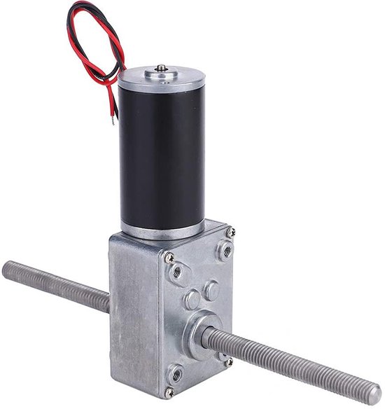 Dubbele Assen Turbo Wormwiel Motor Hoog Koppel JGY-370 6V 12V 24V Dc