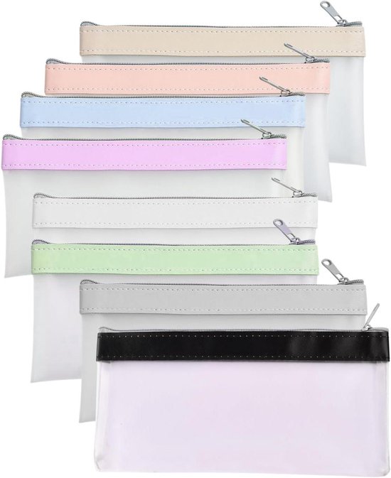 A5 Tuff Bag Rits Portemonnee Clear Plastic Portefeuilles Rits Pouch Bestand Etui Map Waterbestendig Versterkte Heavy Duty Mesh Zakken (Past A5-3 Pack