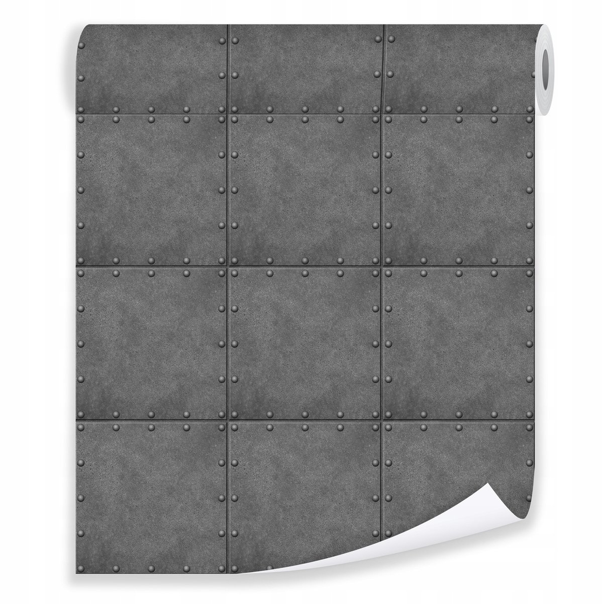 WALLARENA - Behang - Breedte 50 cm - Beton 3D Grijs Loft - Geschikt voor woonkamers, slaapkamers en kantoren - 10m