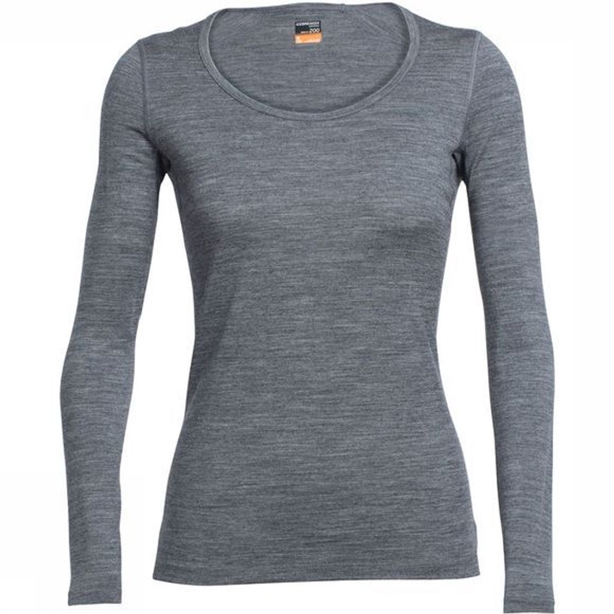 Icebreaker Women's Oasis Long Sleeve Scoop Gritstone - S