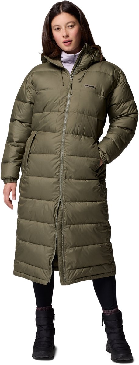 Columbia Pike Lake™ III Long Jacket Dames Outdoorjas Stone Groen