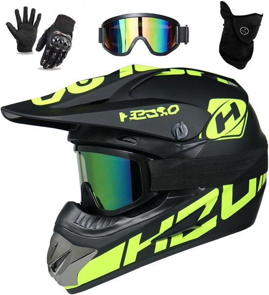 Vellaro Crosshelm Motorcross - helm voor motor - ABS & EPS - 4 maten voering