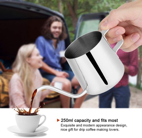 1 stks Zwarte Koffiepot 304 Roestvrij Staal Lange Smalle Uitloop Zwanenhals Ketel Hand Drip Ketel Giet met Cover 350/600 ML Koffie Thee Pot kopen vanaf een prijs van 6.09