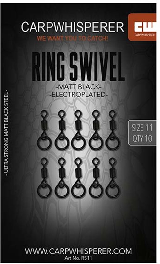 Carp Whisperer - Ring swivel (10st) van Old Skool — afbeelding 3