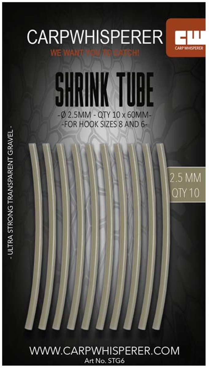 Carp Whisperer - Shrink Tube - Haak maat: 6 - 10 stuks - Weed van Merkloos — afbeelding 3