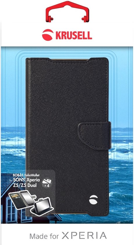 Krusell Boras FolioWall Xperia Z5 Noir