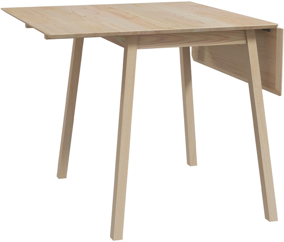 Merax Eettafel met Inklapbaar Tafelblad - 110x86x75 cm - Uitklapbaar voor 2-4 Personen Ideaal voor Kleine Ruimtes - Hout Bruin
