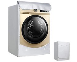 Wasmachine Beschermhoes – Zon- en Stofbestendig, Waterdicht 600D Oxford, Met Ritssluiting en Verstelbare Banden – Geschikt voor Voorlader 8-10 kg