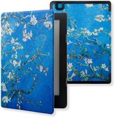 Lunso Geschikt voor Kobo Aura H20 Edition 2 hoes (6.8 inch) - sleepcover - Van Gogh Amandelbloesem - (niet voor de Kobo Aura edition 2)