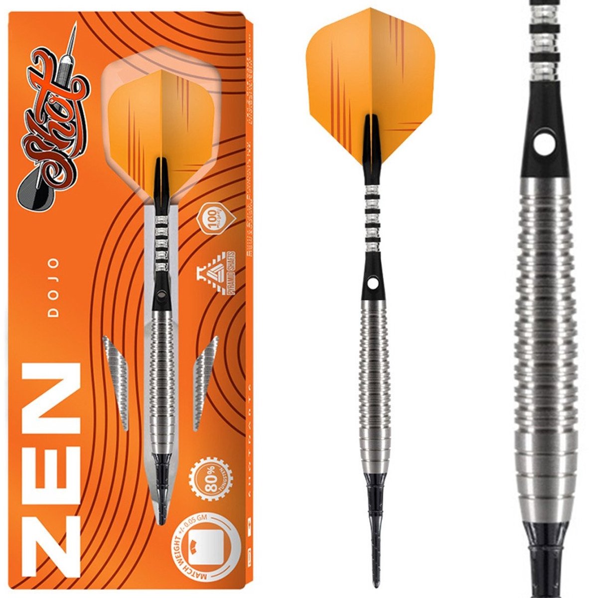 Shot Zen Dojo 80% Soft Tip - Dartpijlen 20 Gram