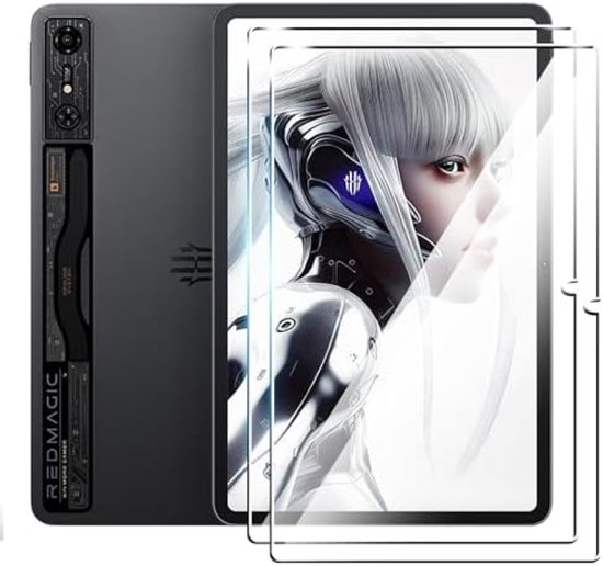 PolkaHome Displaybeschermfolie voor Redmagic Nova Gaming 10,9 inch 2024 - 2 stuks - Gehard Glas - Krasbestendig - HD Transparant - Anti-vingerafdruk