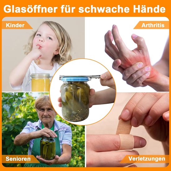 DAWRIS Elektrische blikopener, elektrische glasopener, elektrische