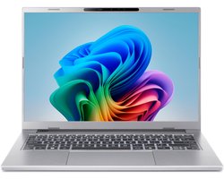 Aspire 14 AI A14-61M-R363 - CoPilot+ PC - Laptop - 14 inch OLED - AMD Ryzen AI 5 - 16GB - 512GB SSD - Verlicht toetsenbord - Zilver