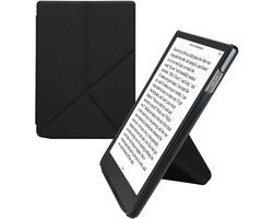 kwmobile e-reader hoesje geschikt voor Pocketbook InkPad 4/Color 3/2 / Vivlio InkPad 4/Color 3 hoes - Ereader flip case met standaard - E reader cover van kunstleer - In zwart