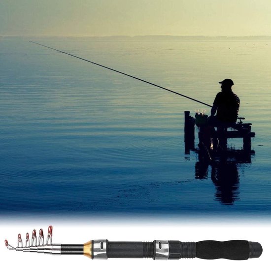 Allecto Plus - Draagbare Telescopische Hengel voor Zee- en Zoetwater Vissen met Mini Formaat - Reizen - Hengel voor Forel en Baarsvangst — afbeelding 2