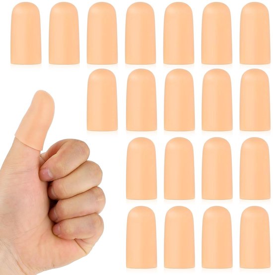 Molain Vingerbeschermers, 15 Stuks Hete Lijm Vinger Beschermers Siliconen Snijbestendige Vinger Guard Caps Accessoires voor Wax Hars Honing Lijmen Scrapbooking Naaien Ambachten