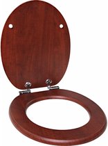 Bol.com Bathroom Solutions Toiletbril MDF 18 inch hout hout aanbieding