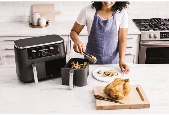 Ninja Dubbele Airfryer XXL - 9.5 Liter - 2020 Model - Dual Zone Technologie - AF400EU
