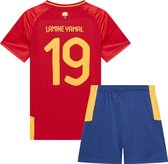 Spanje Thuis Tenue Kinderen - Lamine Yamal - Maat 140 - Tenues & Broekjes - Spaans Elftal - Voetbalshirt Kinderen - Voetbalkleding