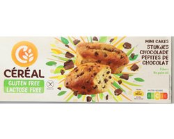 Céréal Mini Cakes Stukjes Chocolade Glutenvrij & Lactosevrij - 1 x 230 gr