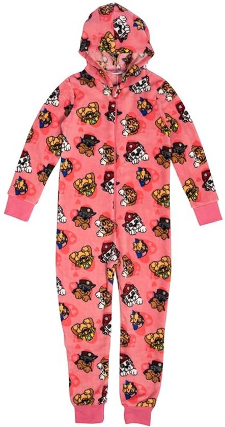 Paw Patrol Onesie - Maat 122/128 - Polyester - Roze - Meisjes