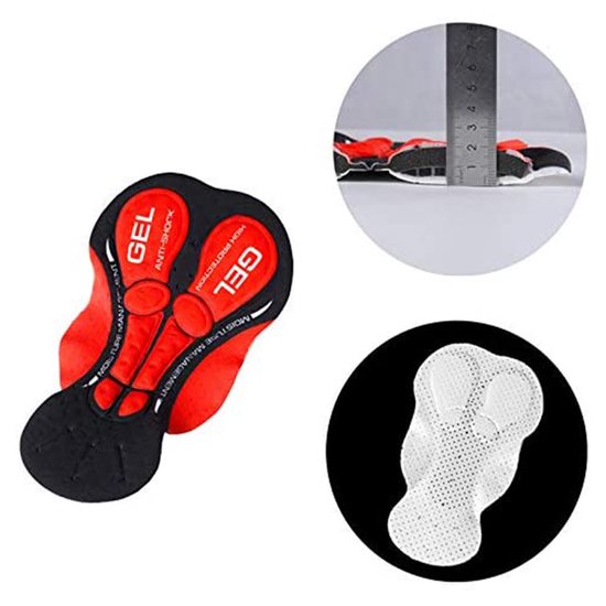 Fietsonderbroek Heren - Met Gelpadding - Ergonomisch 5D Design - Anti-slip Zomen - Comfort Onder Fietsbroek - Voor Wielrenners & MTB - Zwart - L - 1 stuk — afbeelding 3