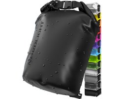 Nordlight Dry Bag en Waterdichte Tas - (30L, Zwart) Waterdichte verpakkingstas met rolsluiting en schouderband | Zwemmen, strand, kanoën, staand peddelen, duiken