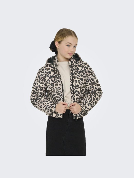 ONLY KOGDALIA SHT PUFFER AOP JACKET OTW NOOS Manteau Filles - Vison argenté Leo