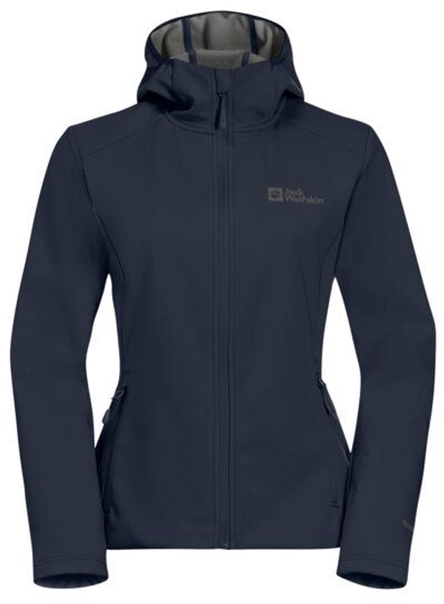Jack Wolfskin Bornberg Hoody W – Outdoor Kleding Jassen Winddichte jassen Nachtblau
