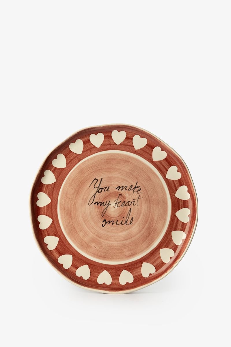 Sissy-Boy - Roze dinerbord met hartjes