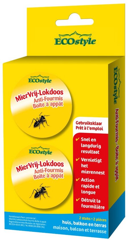 ECOstyle MierenLokdoos – voor Binnen en Buiten – 2 Stuks