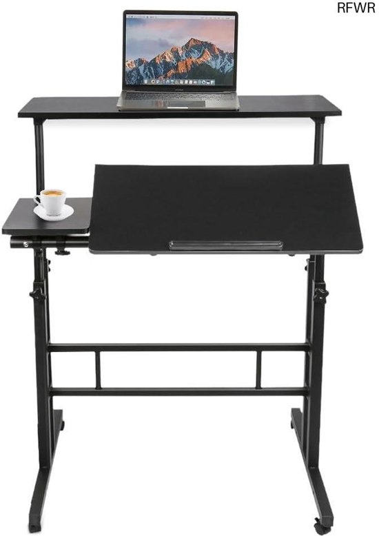 Ergonomisch – - Hoogte Verstelbaar – Veerkrachtig - Zwart