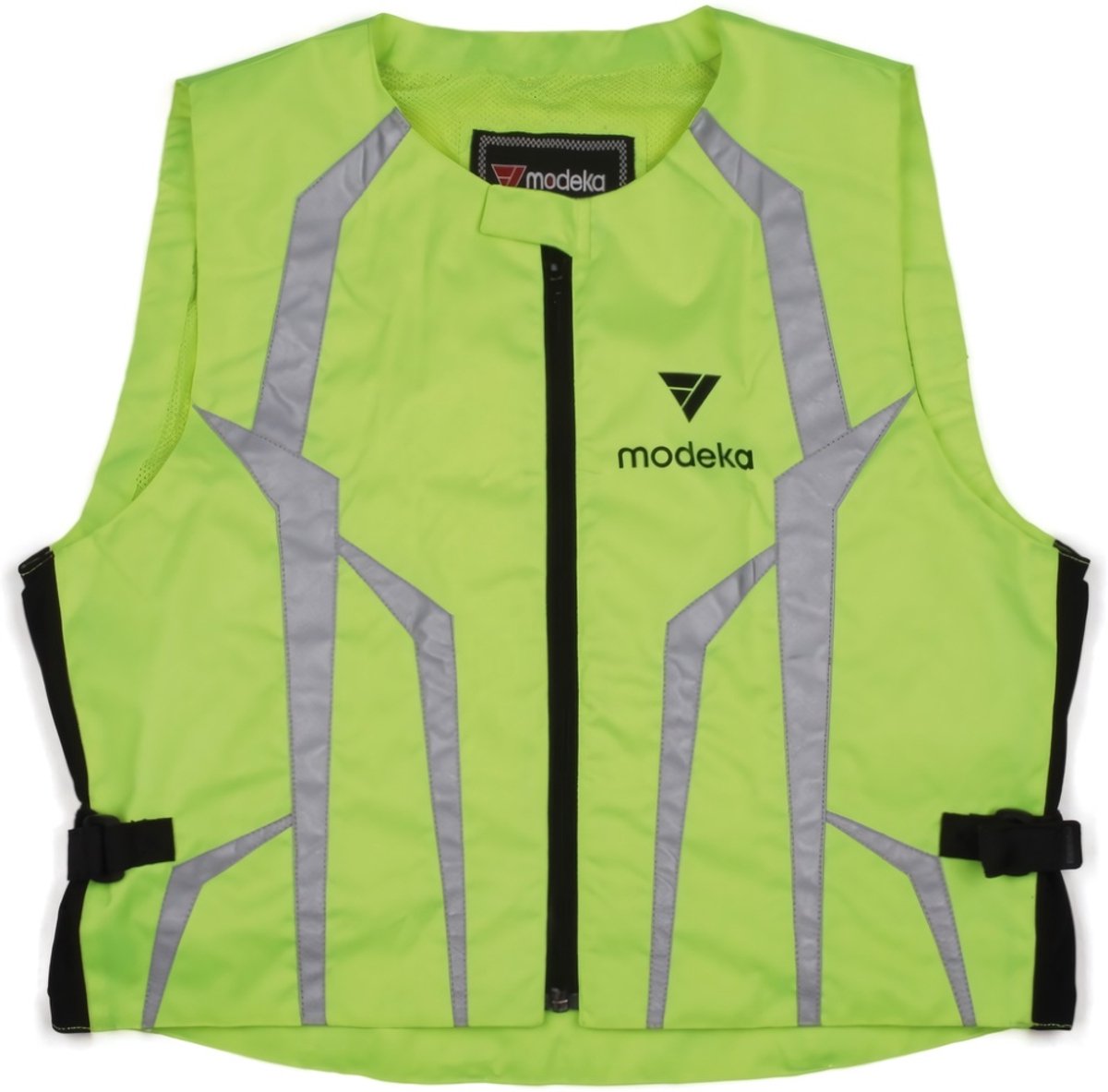 Modeka Warnweste Warning 016700 Schwarz/Gelb-3XL