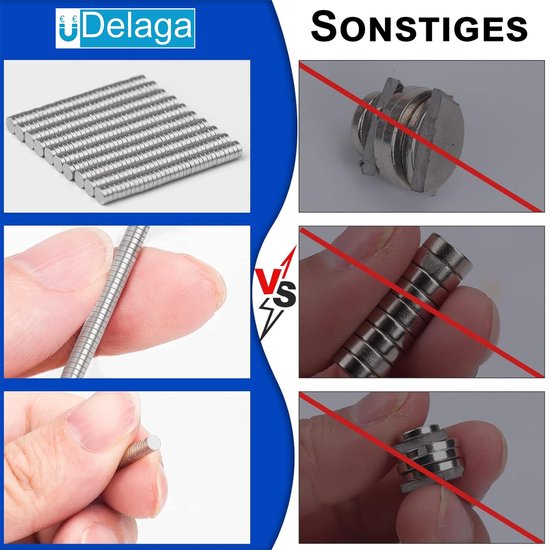Neodym Magnete,50 Stück Neodym Magnete Extra Stark,8x3mm