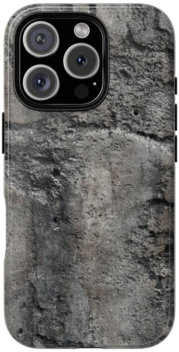 Dystopische Betonstructuur – Telefoonhoesje Geschikt voor iPhone 16 Pro