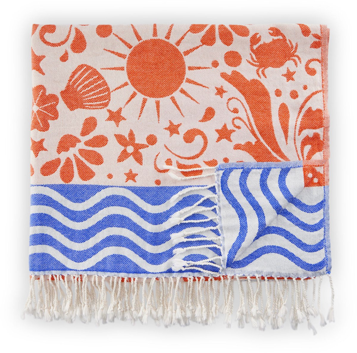 Codello Strandlaken van zuivere katoen met beachprint