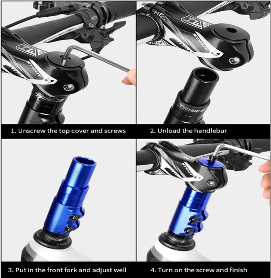 Ronyme Rallonge De Guidon De Vélo De Route, Potence à