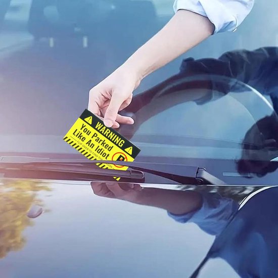 Funny parking tickets - 200 stukken - grappige kaarten met inscriptie - slechte parkeerkaarten - grappige parkeerboetes met verschillende redenen voor overtredingen van Smukdoo — afbeelding 4
