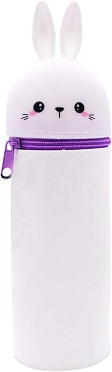 Siliconen etui, etui met rits, etui, etui van zacht siliconen, cartoon etui, unisex etui, etui met etui, grote capaciteit voor schrijfwaren