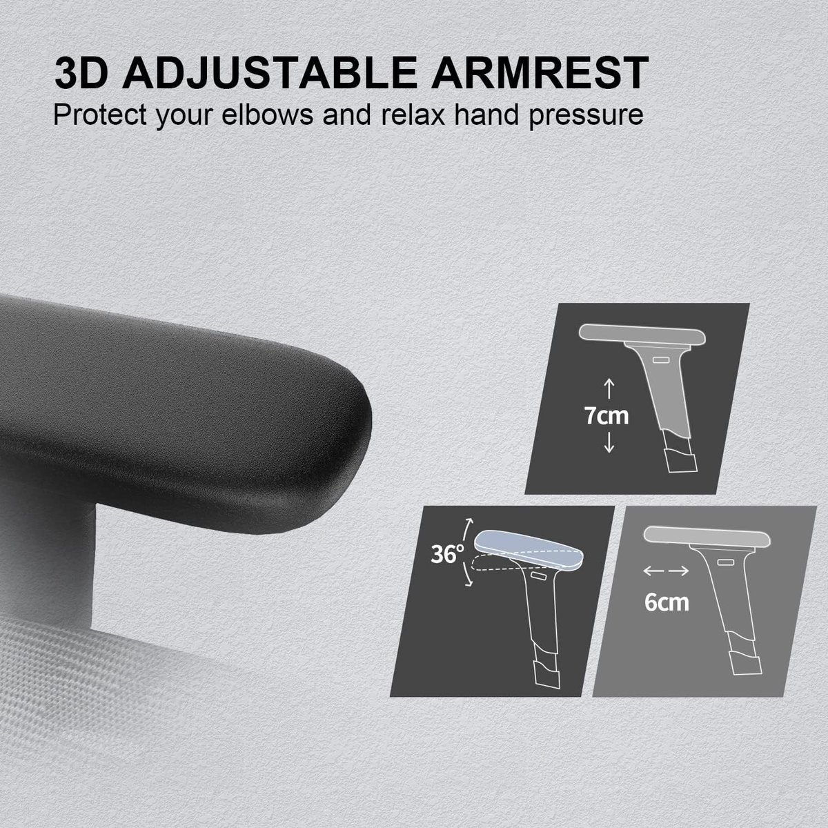 SIHOO M57 Ergonomische Bureaustoel met - afbeelding 3