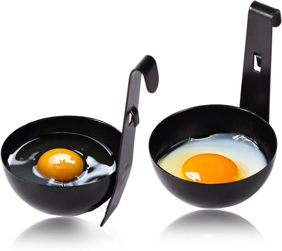 Hanging Egg Poacher - 2 Pcs - 4.1 x 2.7 Inch - Poached Egg Cups - Keuken Kookgereedschap voor het Maken van Heerlijke Ontbijt of Instant Noodle Gerechten