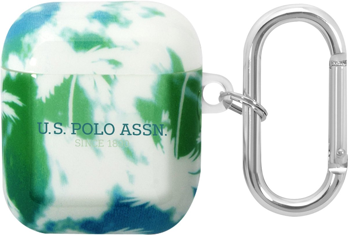 U.S. POLO ASSN., Airpods hoesje voor Airpods 1 en 2 Palm Anti-shock, Groen