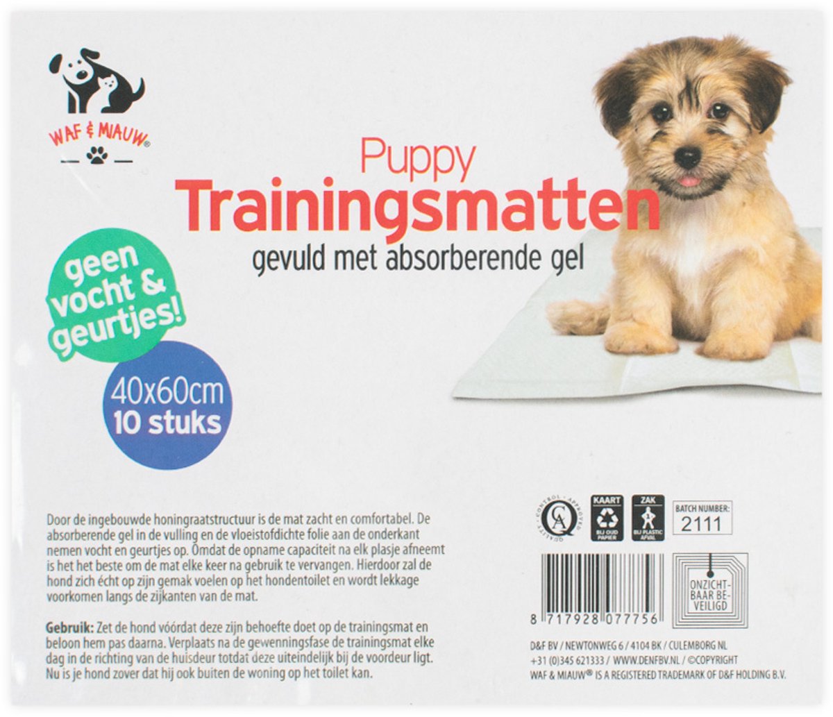 Puppy trainingsmatten | Met absorberende gel | 10 stuks | 40x60 cm
