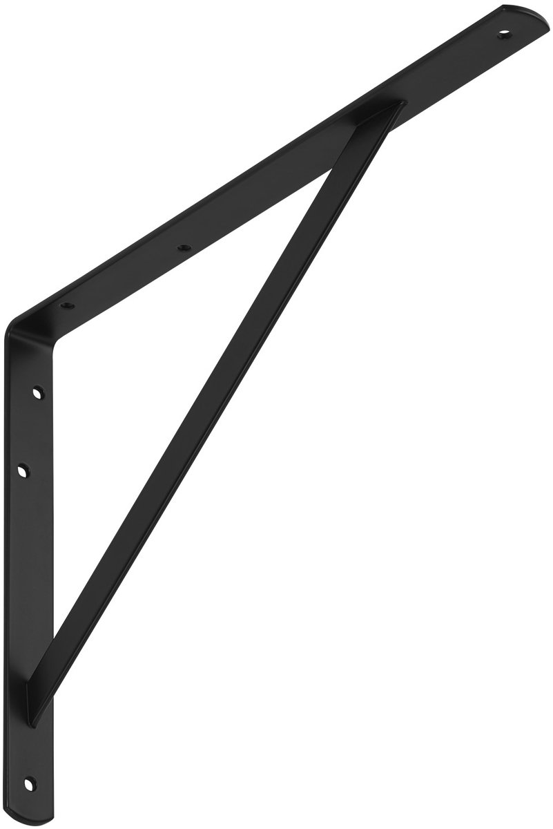 SOTECH Rekbeugel (400 x 275 x 30 mm, zwart, gepoedercoat) Zware beugel met dwarsbalk voor stabilisatie