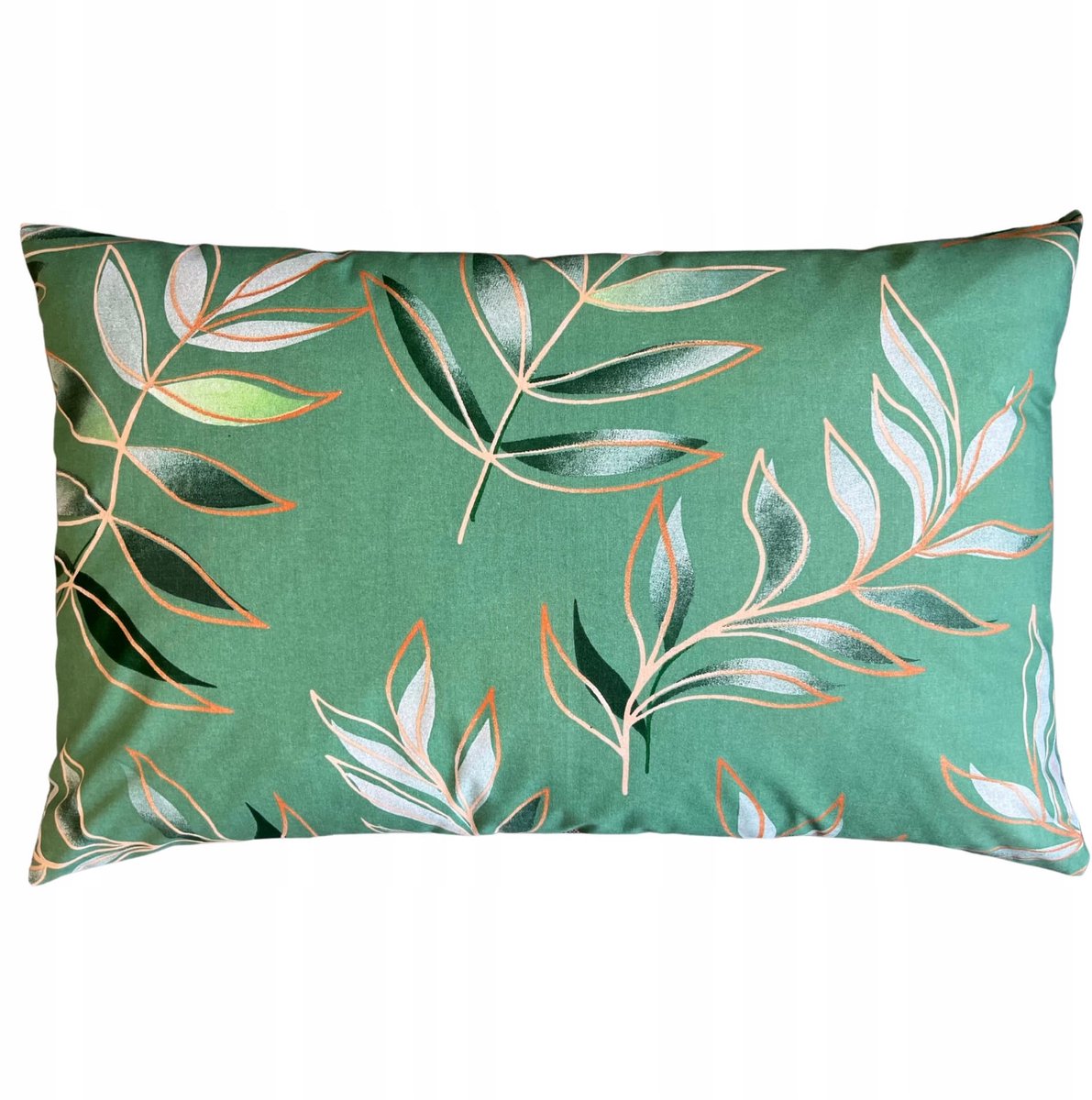 Ibenzoa Katoenen kussensloop 50 x 70 cm met ritssluiting voor ultiem slaapcomfort groen