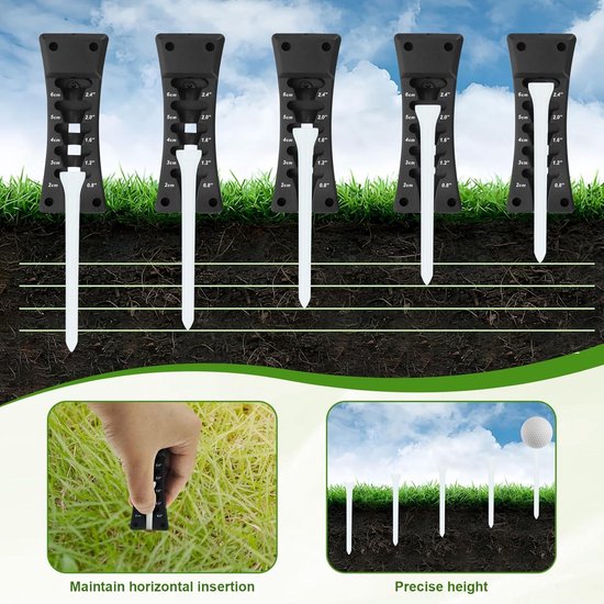 Allecto Plus - Golf Accessoires Set met Alignment Sticks en Golfbalmarkeerder van Allecto Plus — afbeelding 2